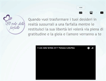 Tablet Screenshot of ilvolodellefarfalle.com